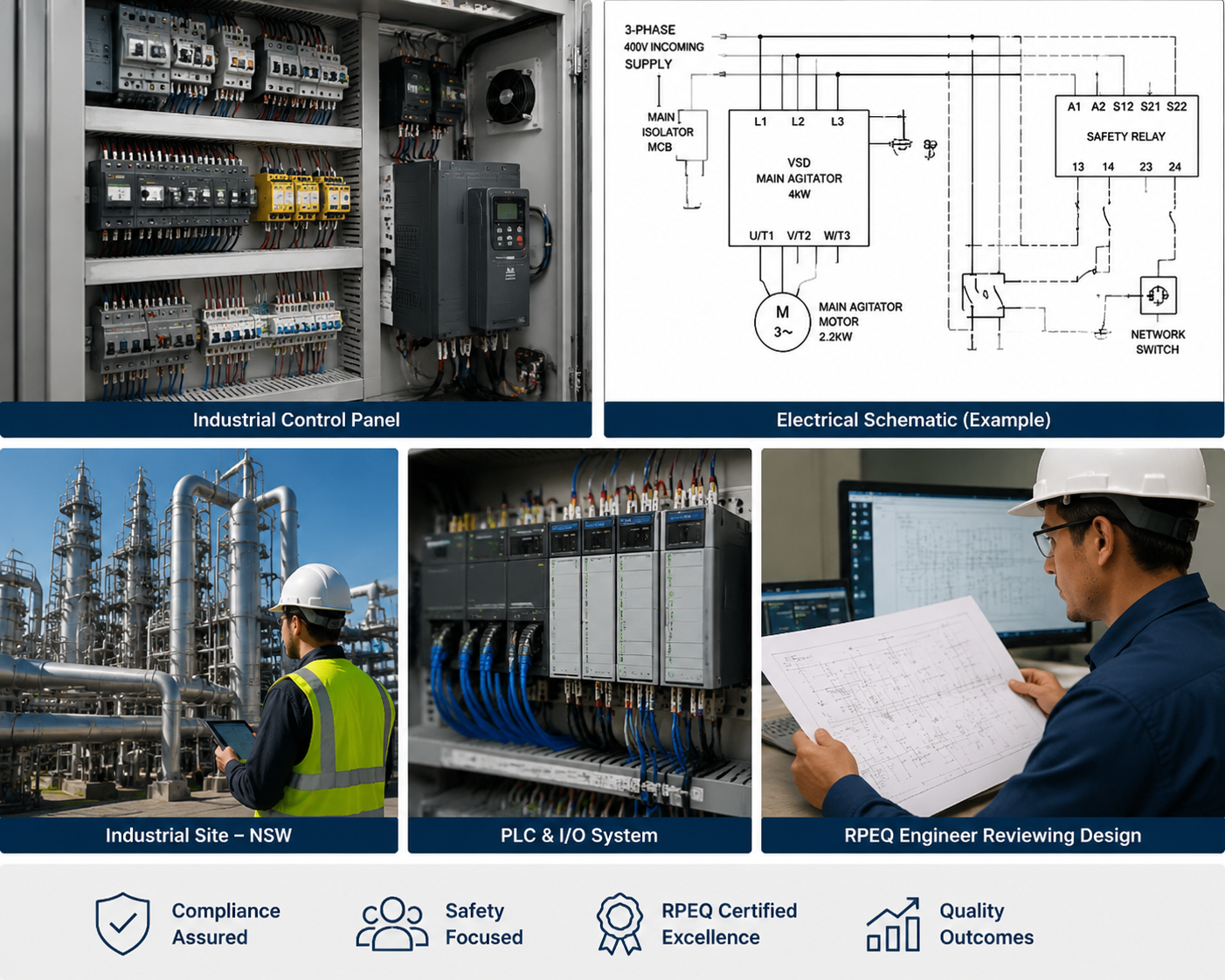 RPEQ certification hazardous area industrial control system Brisbane